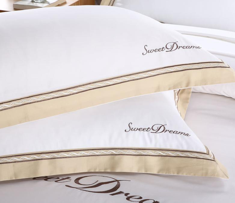 Luxury Hotel Linen Bedding Bed Sheet Set Cotton Duvet Set