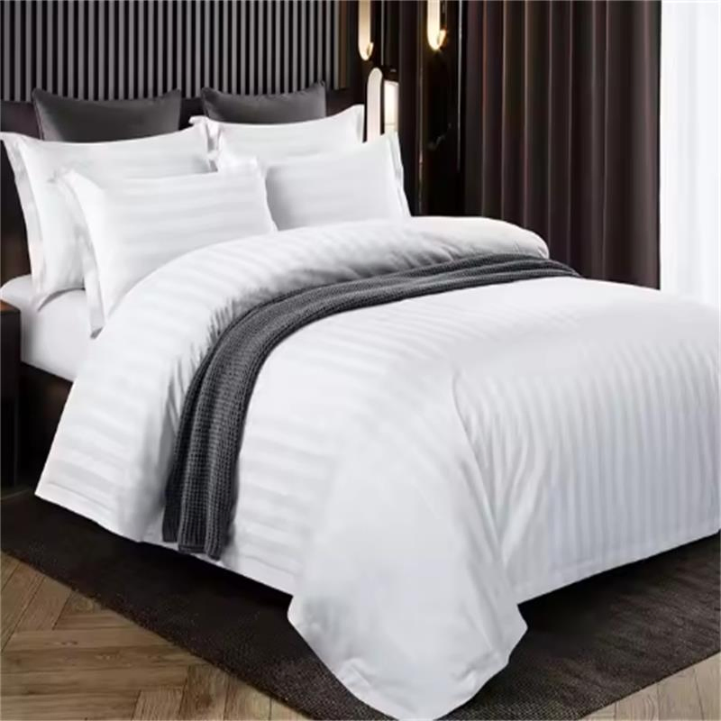Premium 400 Thread Count 100% Cotton Sateen King Size Duvet Cover Set for Hotel