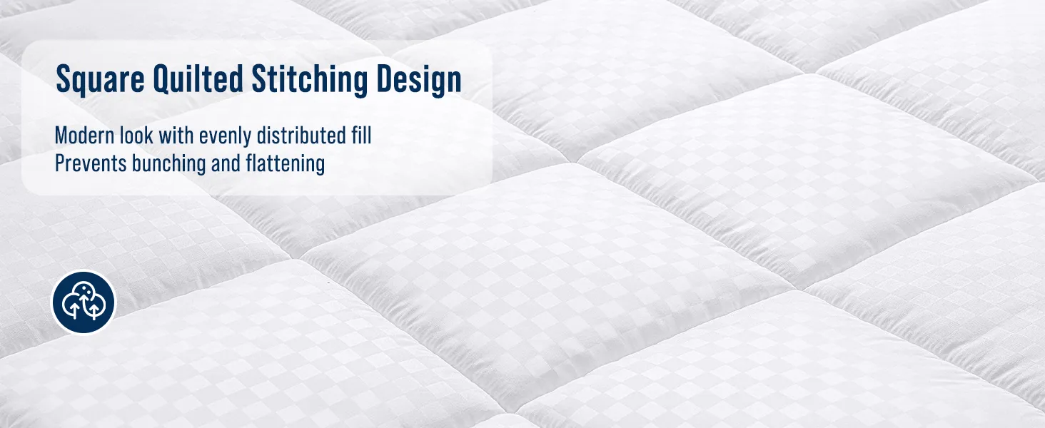 Custom Quilted Mattress Topper Feature 1