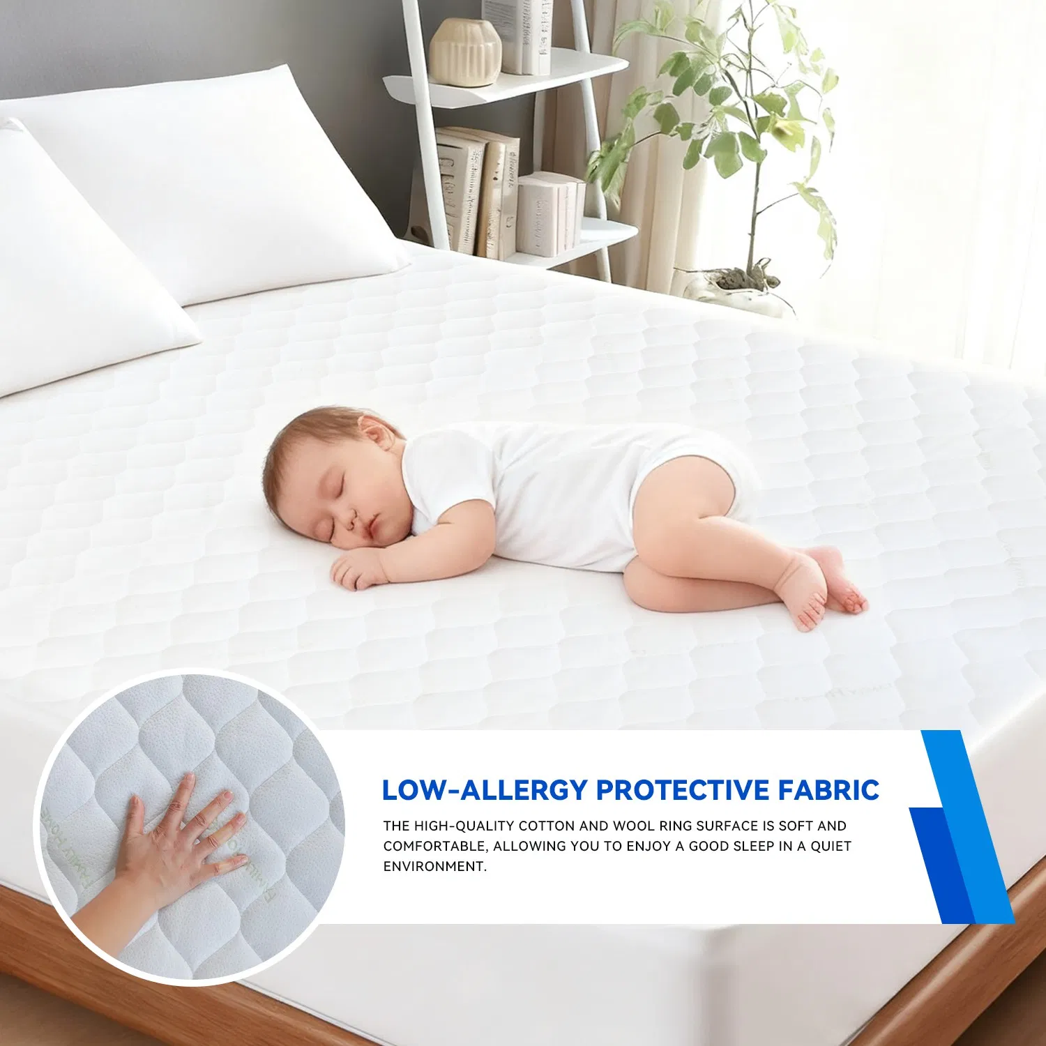 Hospital Hotel Use Deep Pocket Protector Bedding Extra Soft Waterproof Mattress Cover for Adults