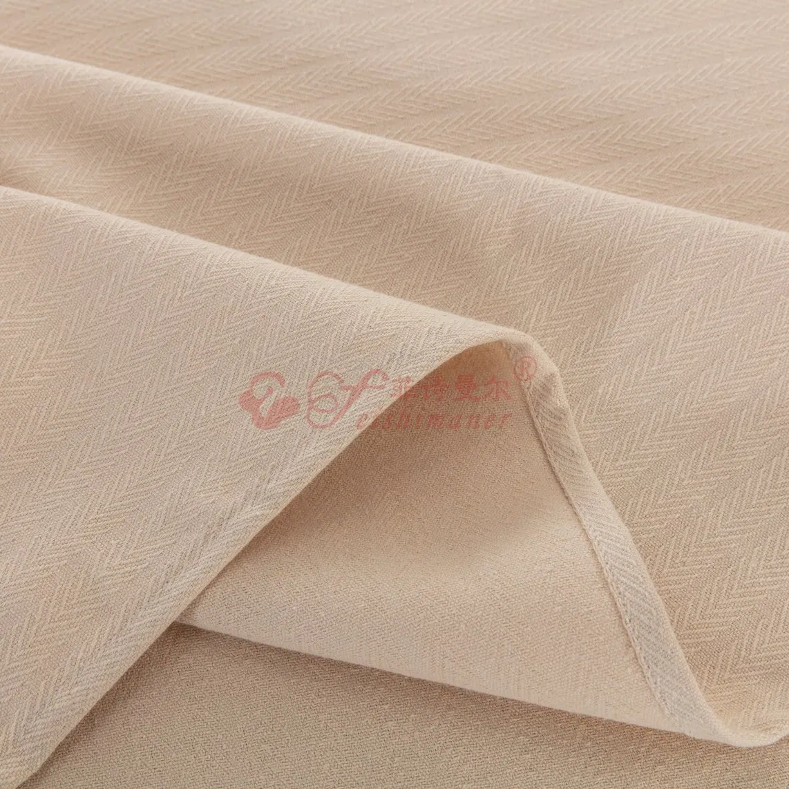 Not Easy to Pilling Breathable Cooling Cotton Hemp Simple Color Bedding 3-Piece Set