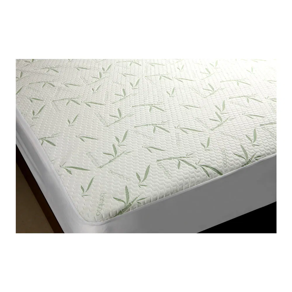 Popular and Hot Sale Waterproof and Easy Care Bamboo Mattress Protector with Smooth Antibacterial Material for Bedding and Hotel