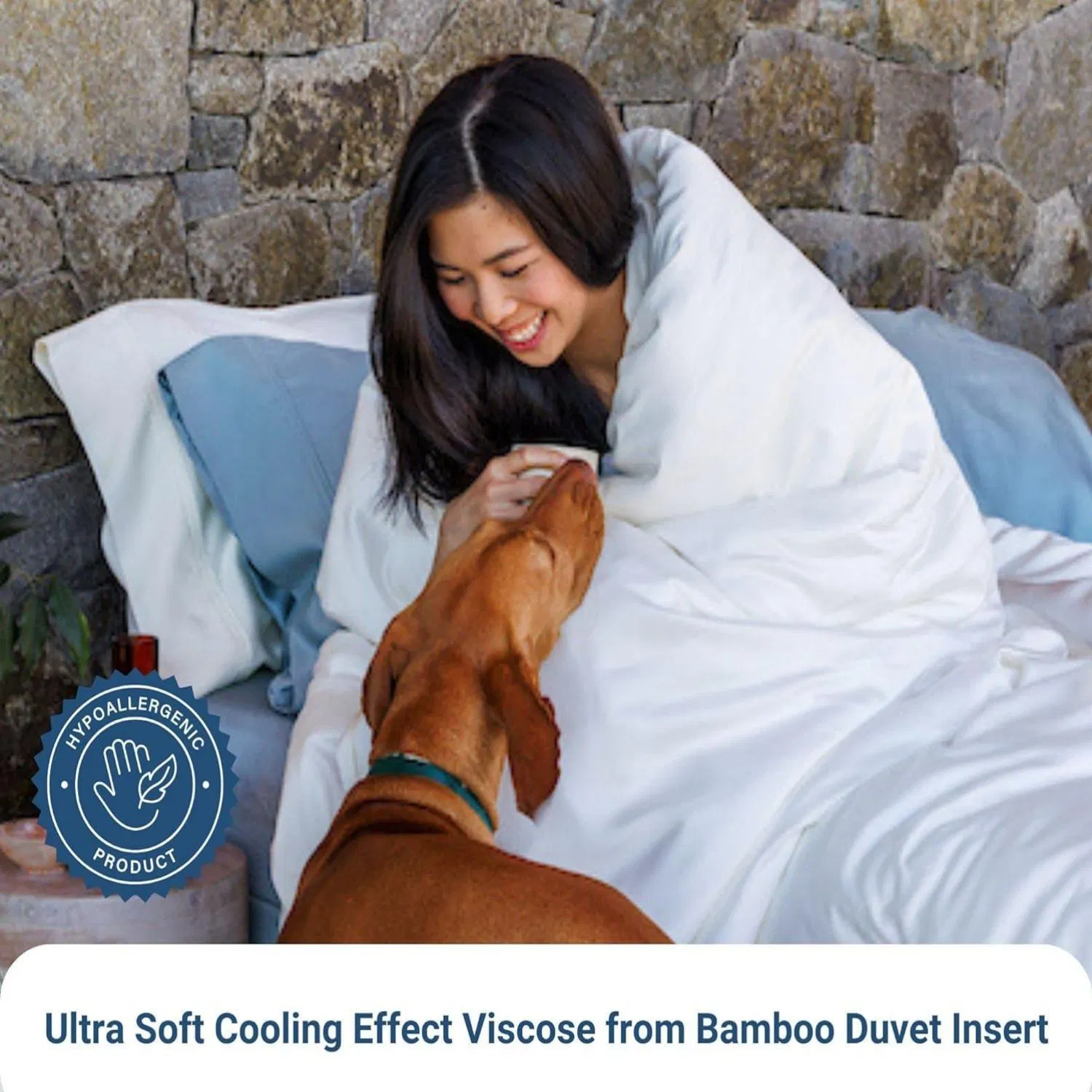 100% Bamboo Fiber Viscose Queen Hypoallergenic Cooling Moisture Wicking Bed Set All Seasons Lightweight Plush Design Organic Quilts 80" X 90" Comforter Bedding