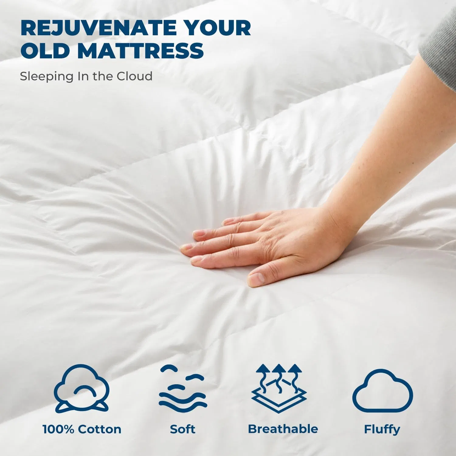 Luxurious Goose Down Pillowtop Mattress Topper for Ultimate Comfort