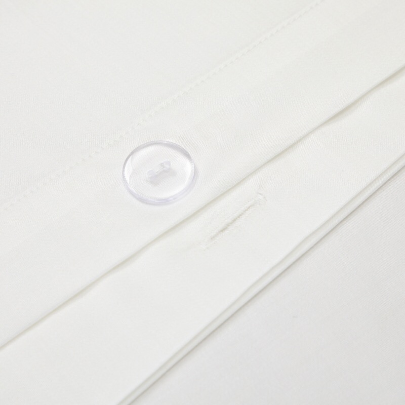 White Solid Color Silk Home Textile Patchwork Duvet Quilt Cover Premium Bed Linen Fitted Sheet Queen King Size Pillowcases Guangdong 4PCS Bedding Set Supplier