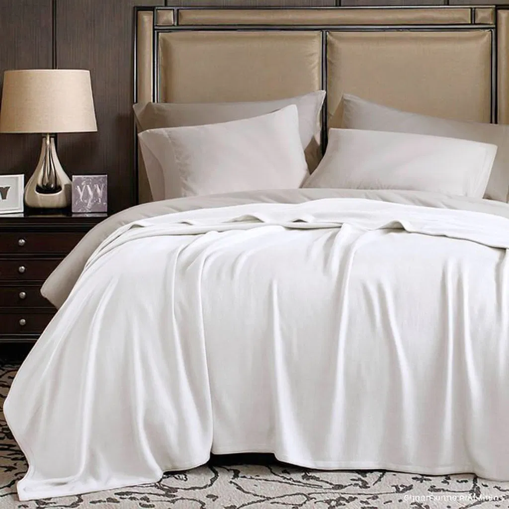 Soft and Smooth Bedding Sheet Cooling Simple Style Organic 100% Bamboo Fiber Bedding Set for Home Weddings and Hotels