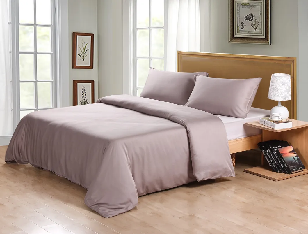 Bamboo Fiber Duvet Cover Set Grey