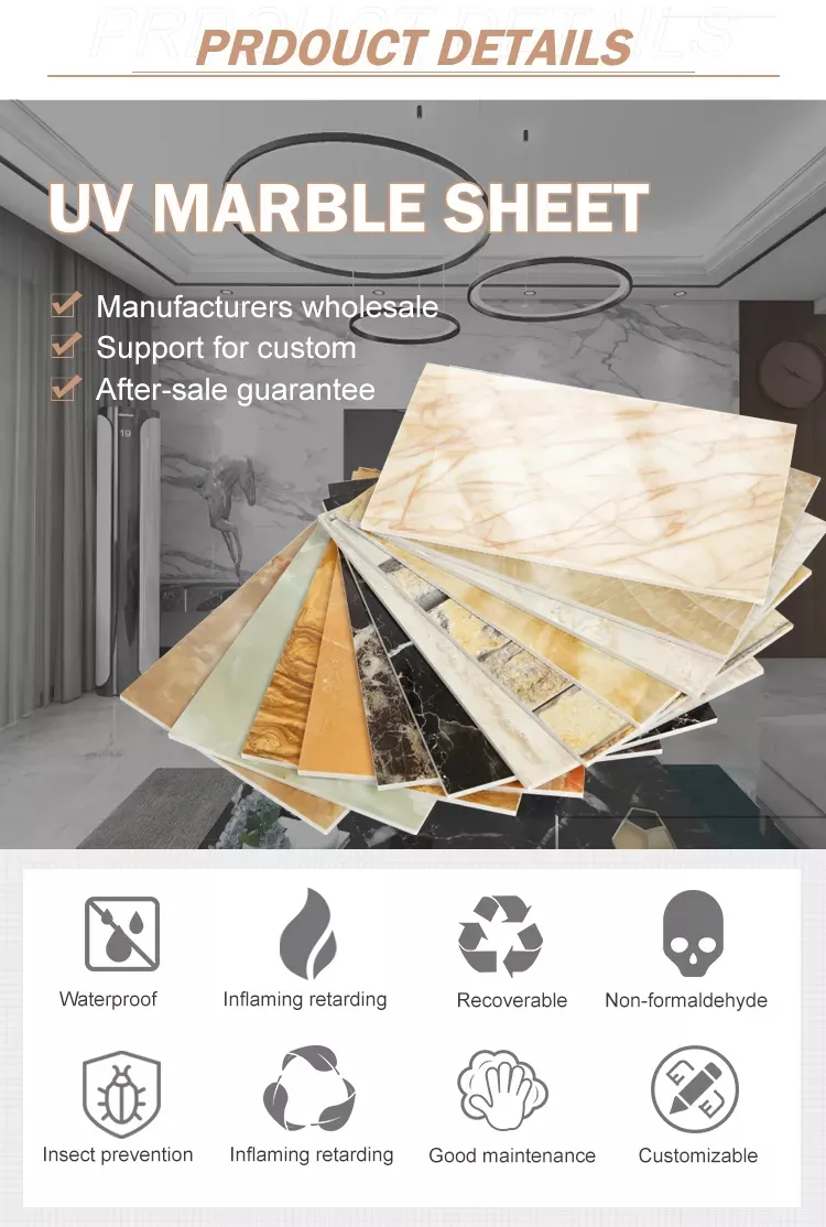 PVC Marble Sheet High Glossy