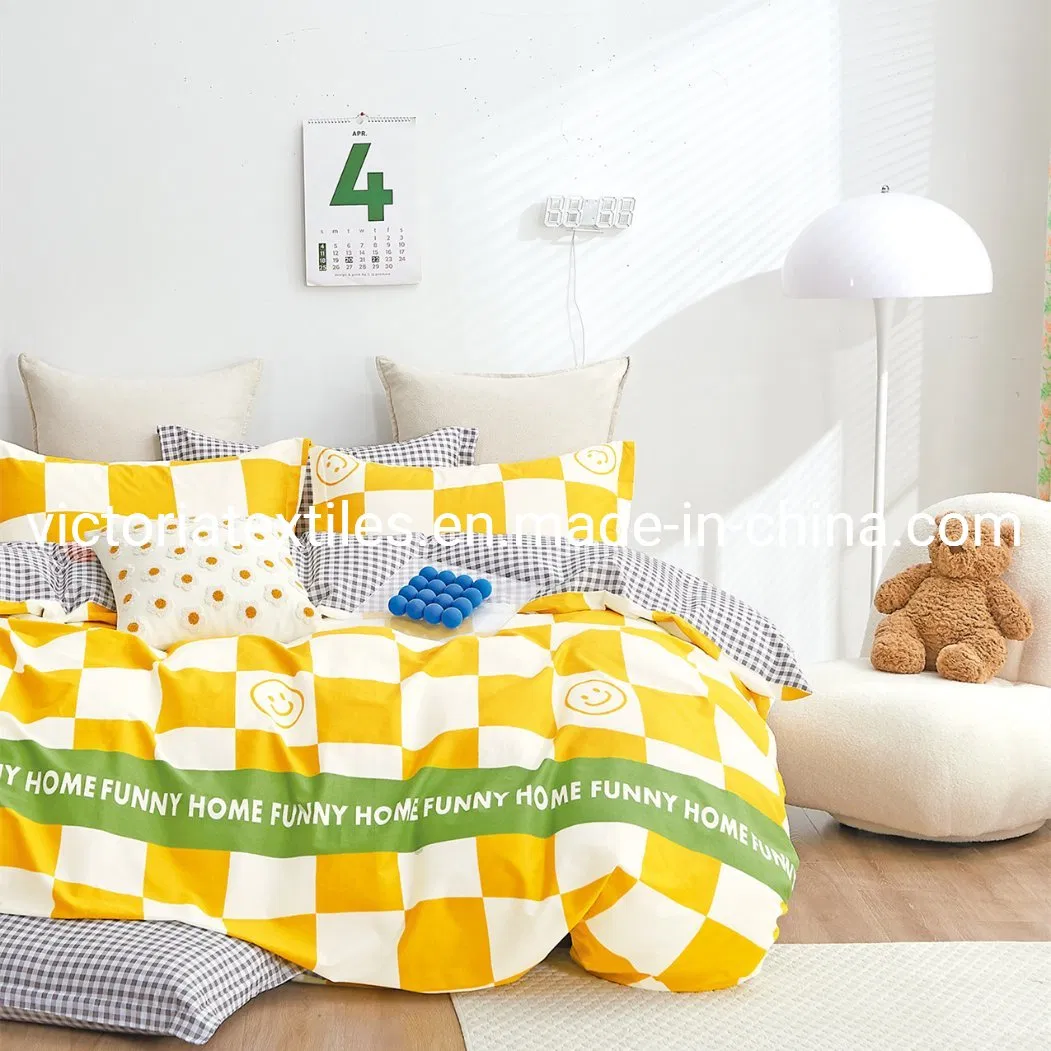 Funny Bedding Blanket Cover 4 Pieces Bed Quilt Cover Set