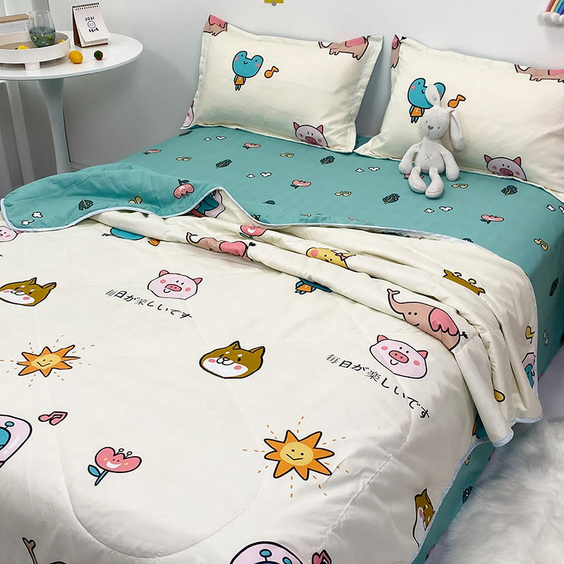 Luxury Quilted Blanket Microfibre Wool King Coverlets Queen Summer Fashion Modern Set Quilt Cheap for Home Bedding