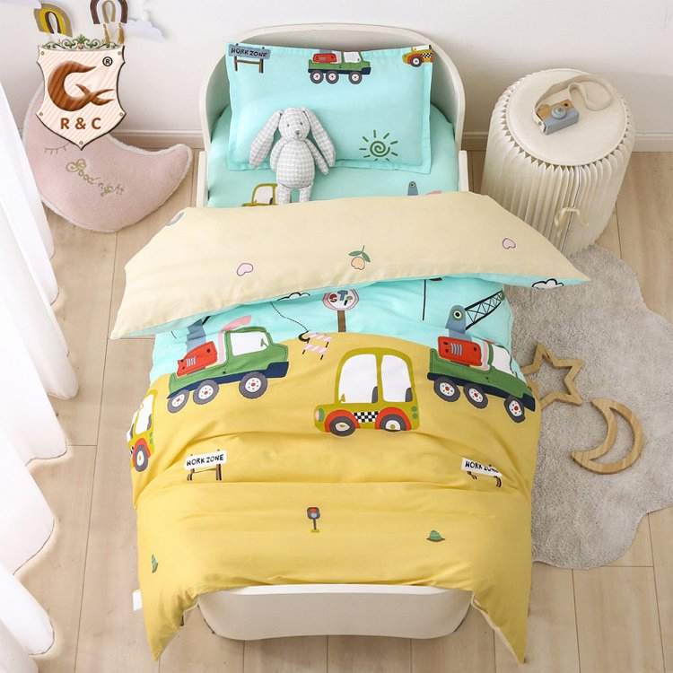 Customized Digital Printing Cotton Kids Bedding Set Wholesale