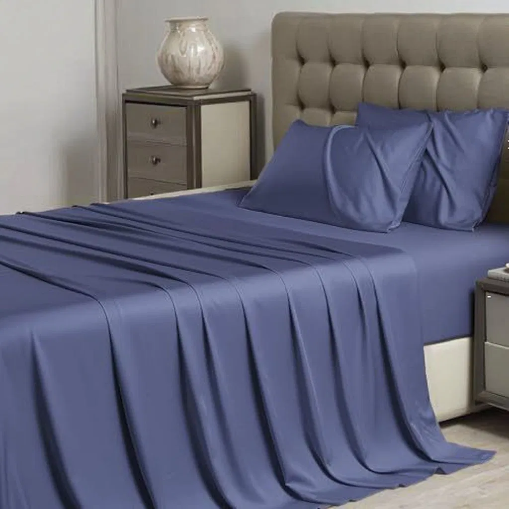 Soft and Smooth Bedding Sheet Cooling Simple Style Organic 100% Bamboo Fiber Bedding Set for Home Weddings and Hotels
