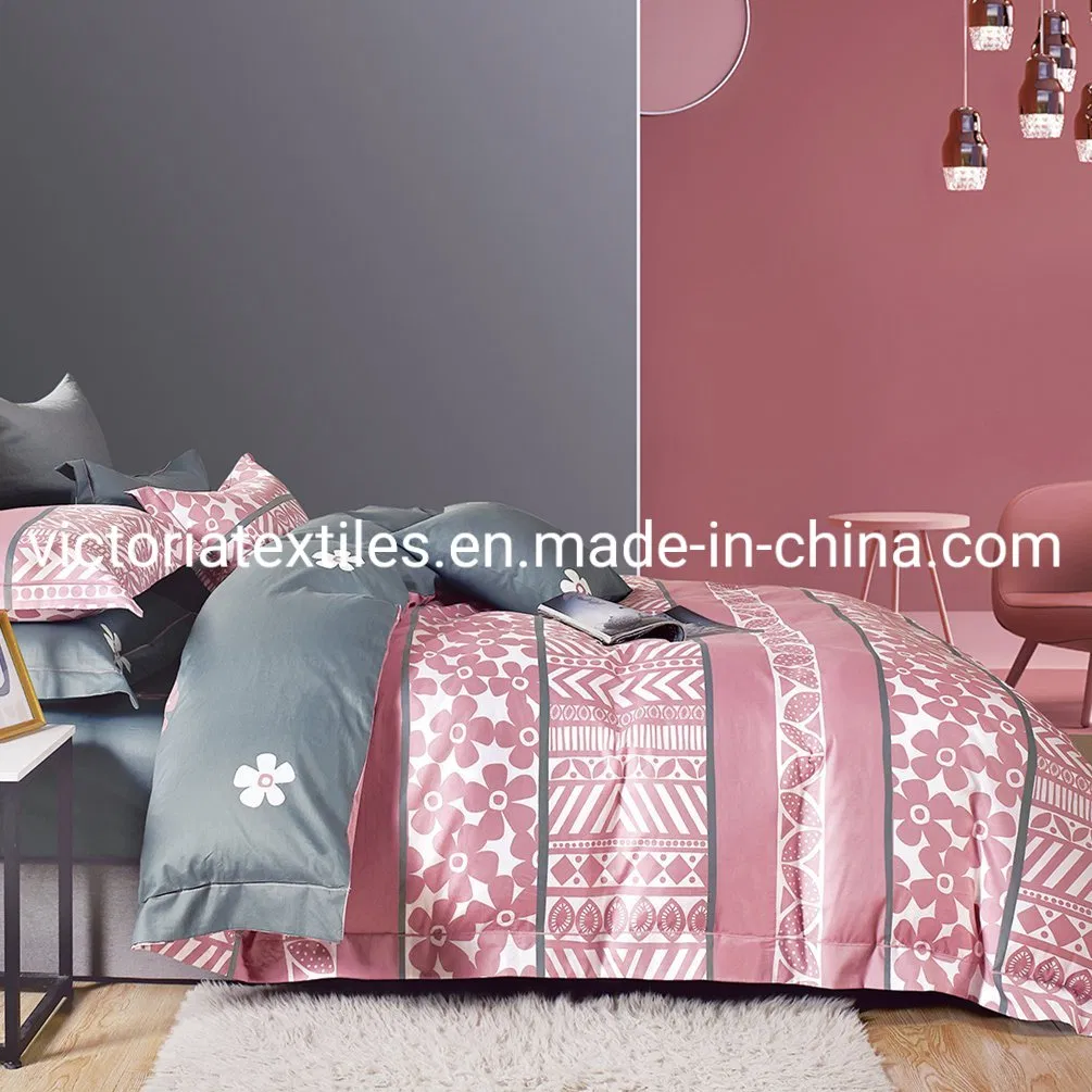 High Quality 100% Cotton Modern Printed Bed Quilt Cover, Blanket Cover Set for Master Bedroom