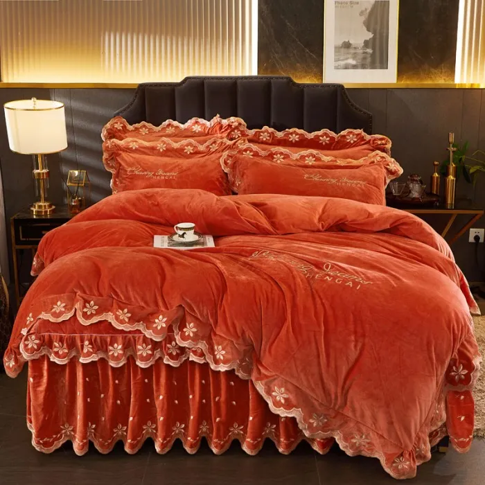 Warm Orange Bedding Set