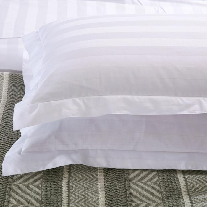 Light Luxury Style Organic Cotton Comforter Set White Bedding Set Hotel Bedding