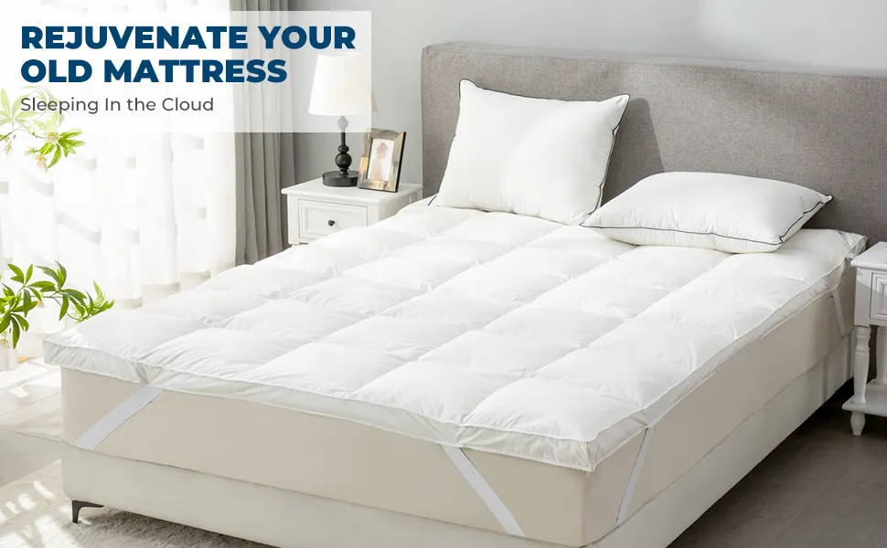 White Goose Feather Mattress Topper Overview