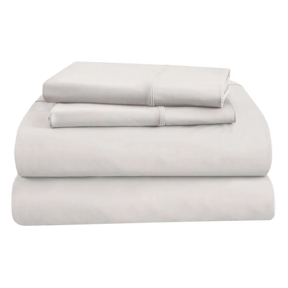 Home Hotel 100% Cotton Sheets White Long Staple Cotton Bedding Sheets Set