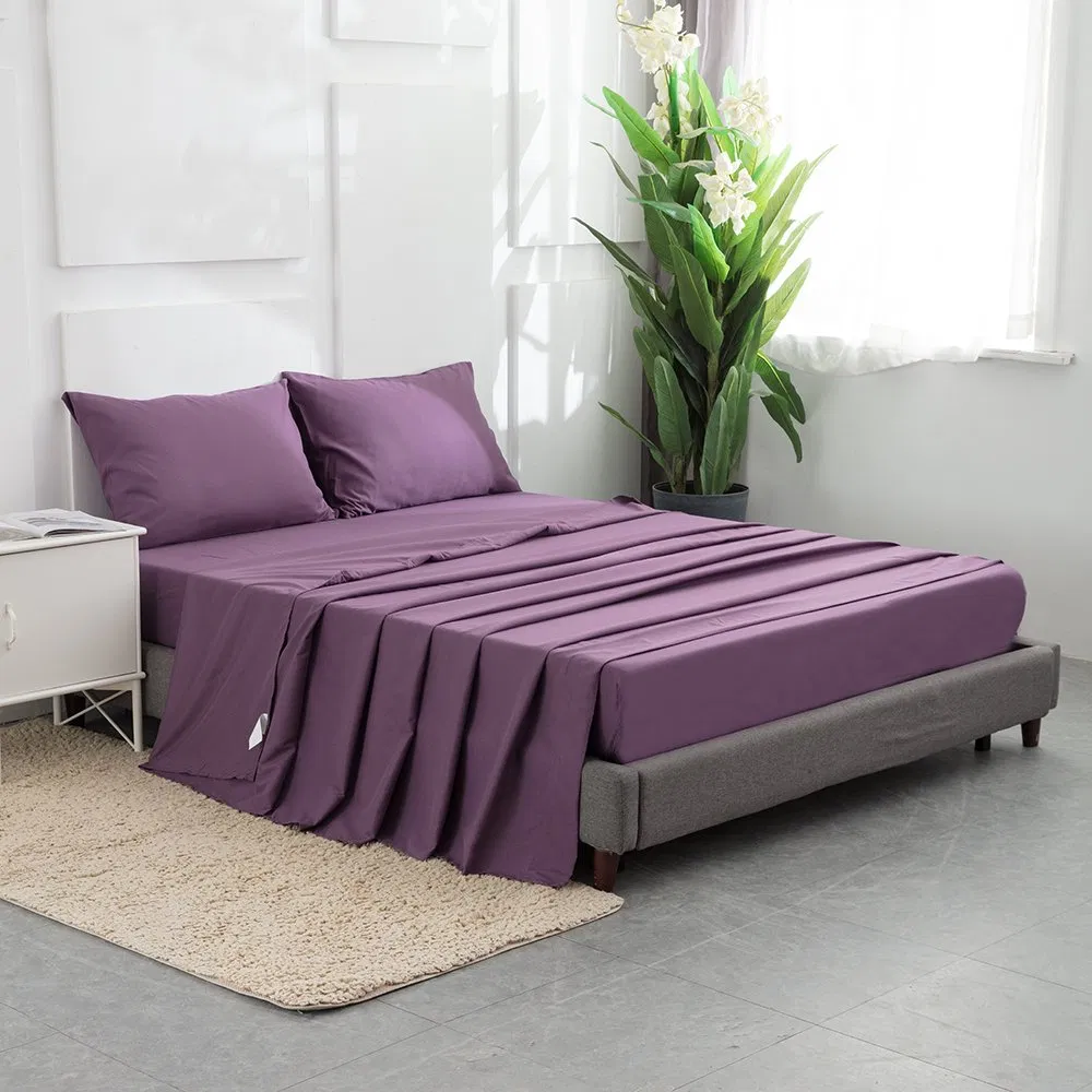 100% Polyester Woven Dyed 3 Pieces King Single Twin Size Microfiber Sheet Sets Bedding Wholesale bedding Set