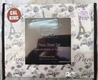 Cheap Polyester Microfiber Bedding Sets Fitted Sheet Bedsheet Pillowcases Sets 4 PCS