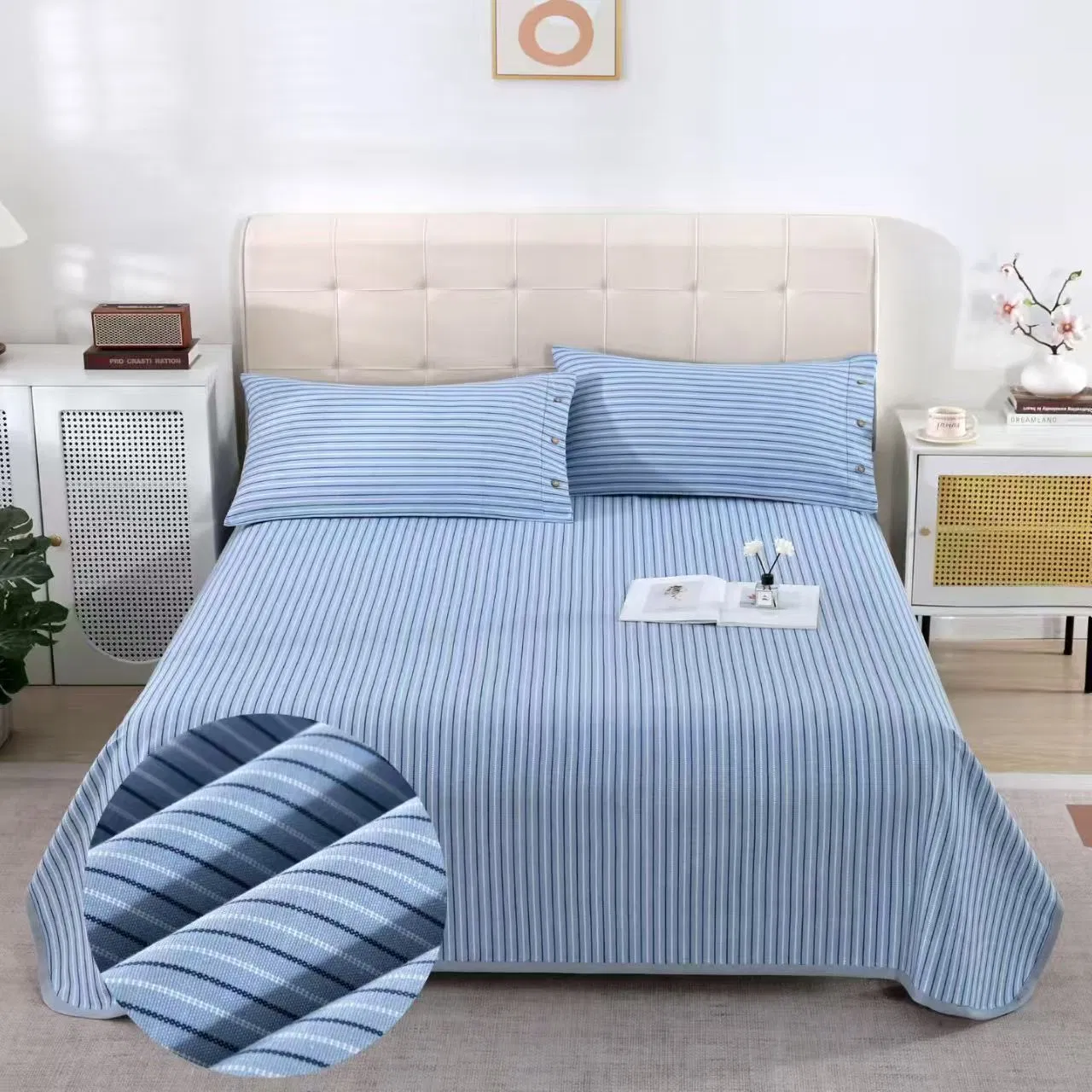 Luxurious Cotton Ruge Bedding Set for Sophisticated Spaces