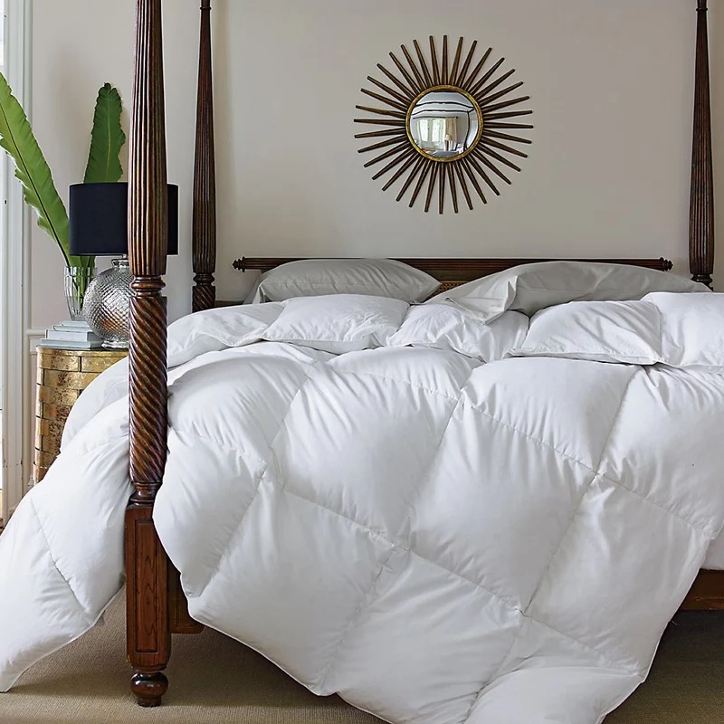 High Quality Luxury 100% Cotton Cover White Goose Down Duvet (JRD562)