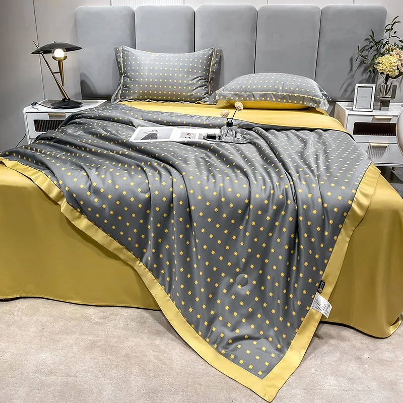 Silk Bedding Set Summer Quilt 2