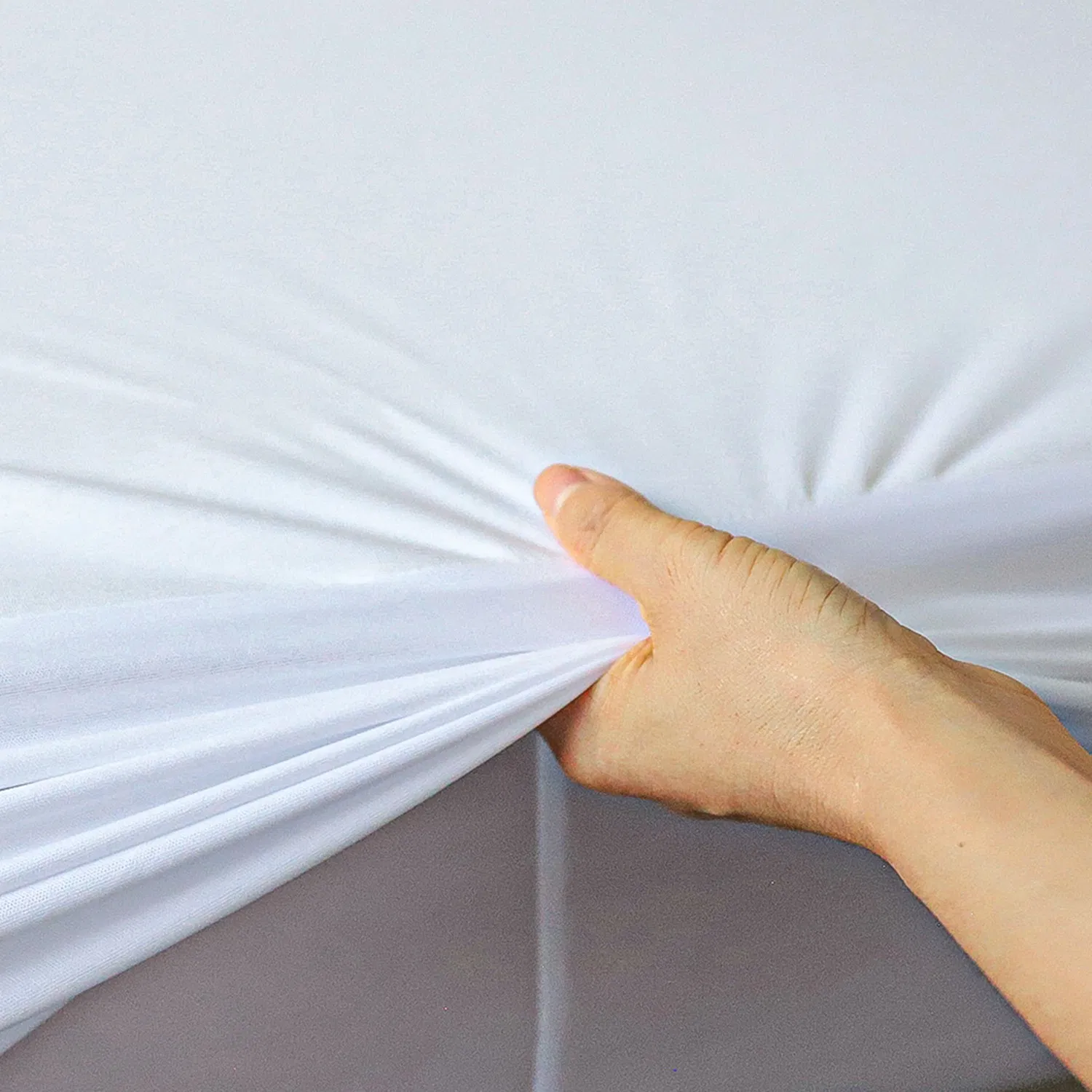 100% Waterproof Mattress Protector-Extra Deep 40 Cm Stretch Skirt-Washable, Anti Allergy