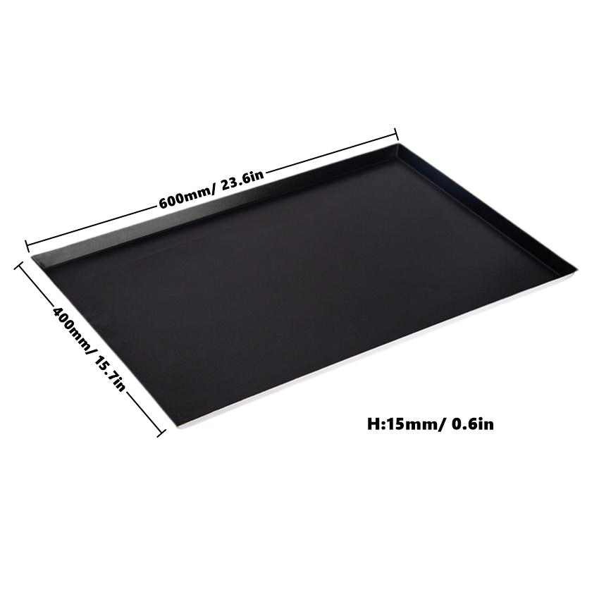 600X400X15mm Aluminum Baking Tray Non-Stick Coating Flat Custom Commercial Sheet Pan
