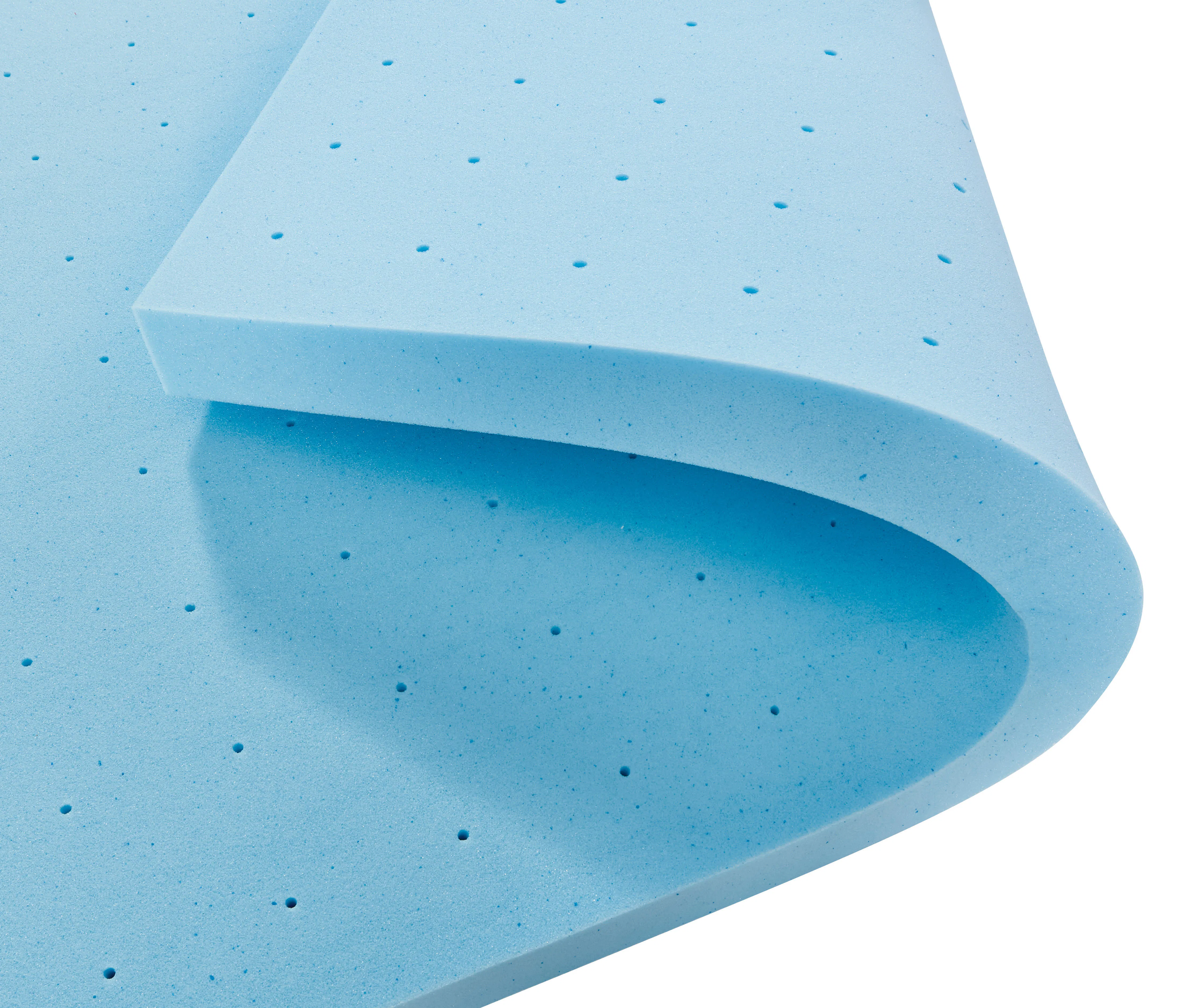 Premium Certified Blue Gel Foam Mattress Topper/ Pad/Pillow Top for Ultimate Comfortable, 2'' Thickness