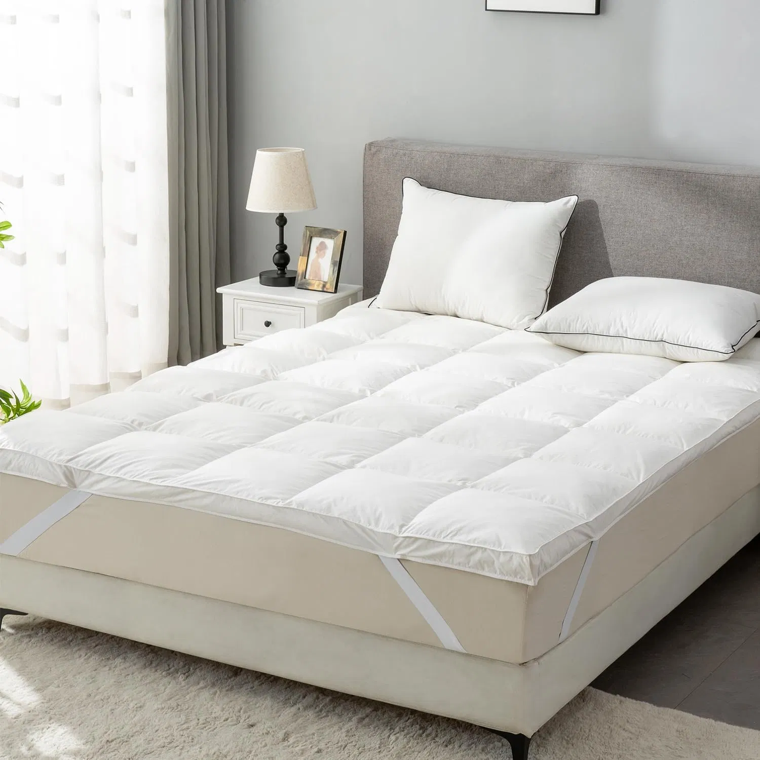 Luxurious Goose Down Pillowtop Mattress Topper for Ultimate Comfort