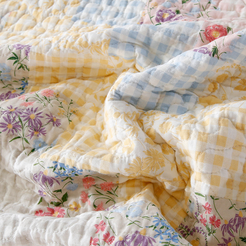 Custom Solid Color Queen Coverlet Microfiber Oversize Thin Summer Quilt Set Soft Baby Blanket Bedspread Set