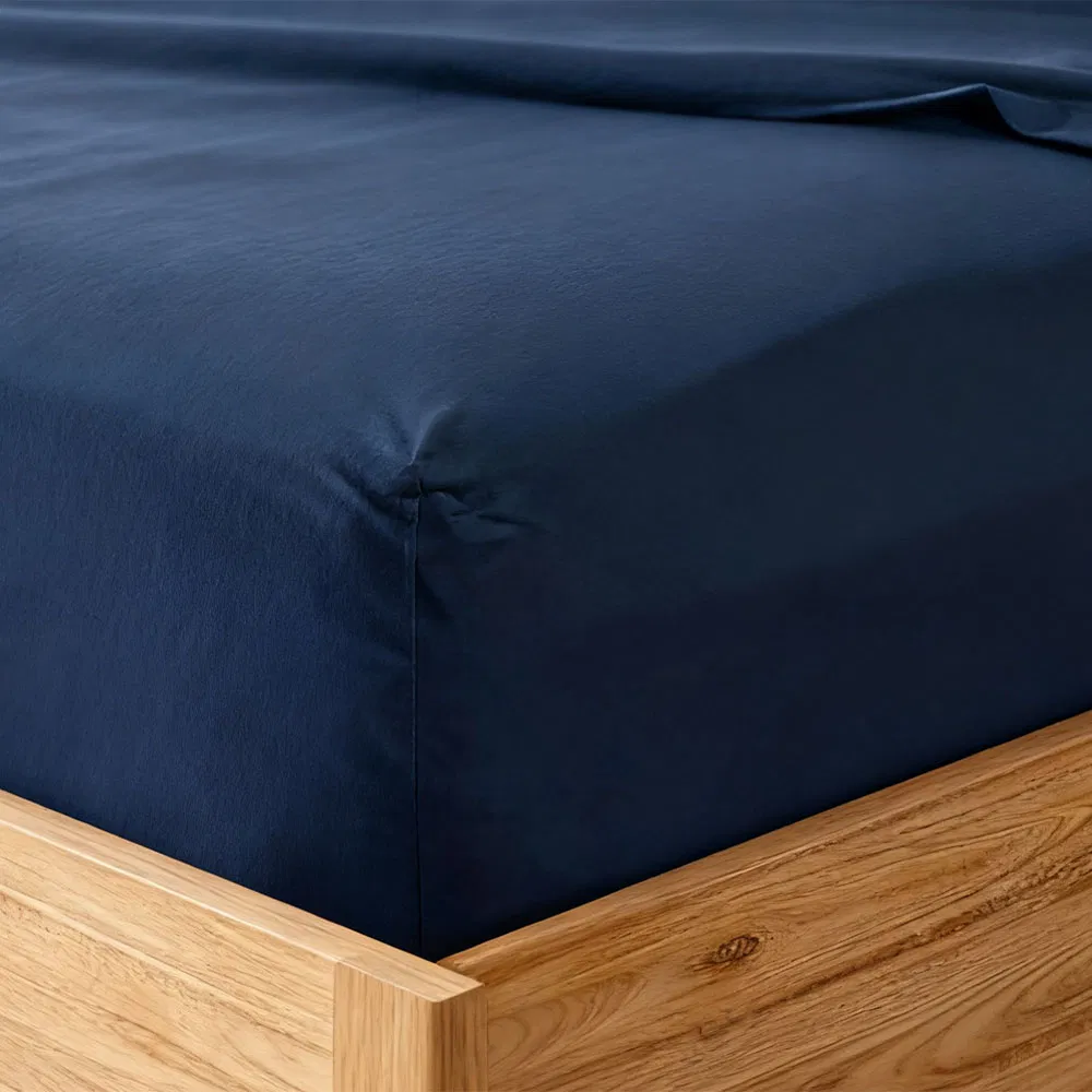 Home Hotel 100% Cotton Sheets White Long Staple Cotton Bedding Sheets Set