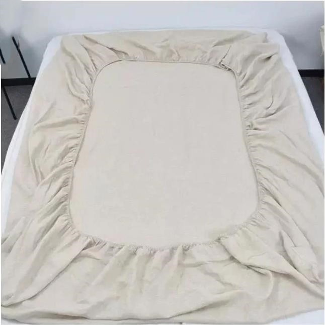 Customized Luxury Pure Linen Bedding Set Natural Color Bed Sheet Set
