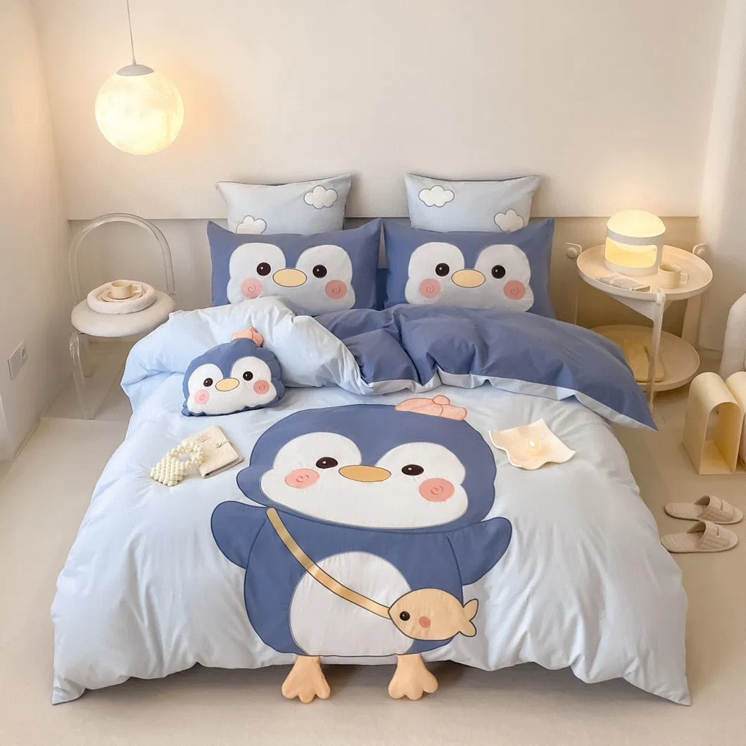 Blue Cartoon Bedding