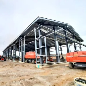 Prefabricated Steel Structure Industrial Warehouse, Light Steel Long Span Building