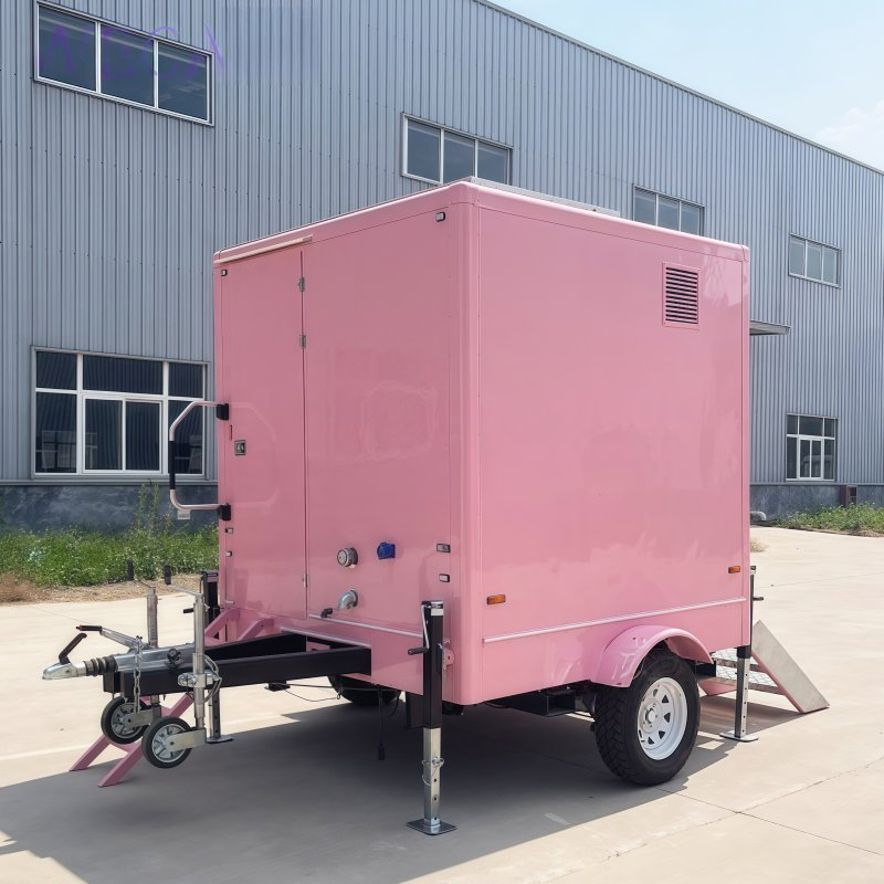 Factory Direct Sale Luxury Prefab Portable Bathroom Units with Mobile Toilet Trailer for Camping Adventure