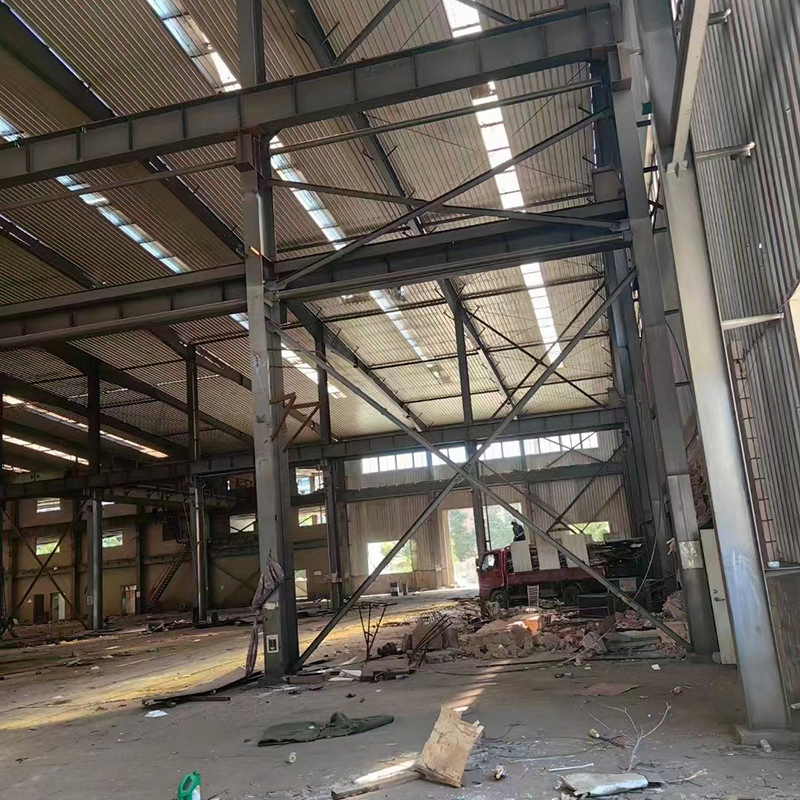 Large Light Steel Structures for Warehouse Construction and Material Sheds Welded Steel Shelving Structure Building Prefabricated Workshop