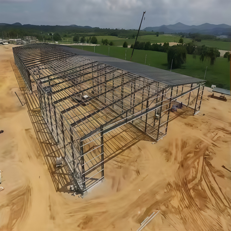 Steel Frame Building Prefabricated Light Steel Structure Industrial Racking Warehouse Storage