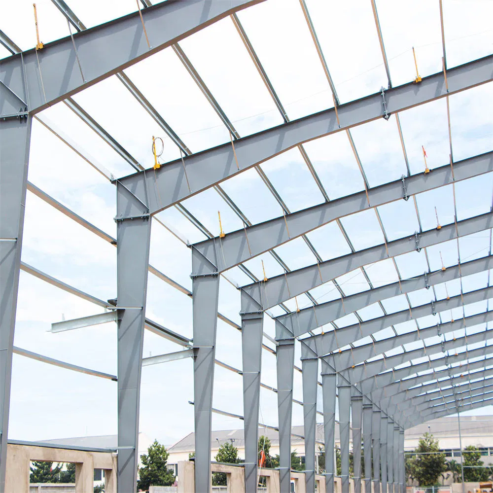 Large Light Steel Structures for Warehouse Construction and Material Sheds Welded Steel Shelving Structure Building Prefabricated Workshop