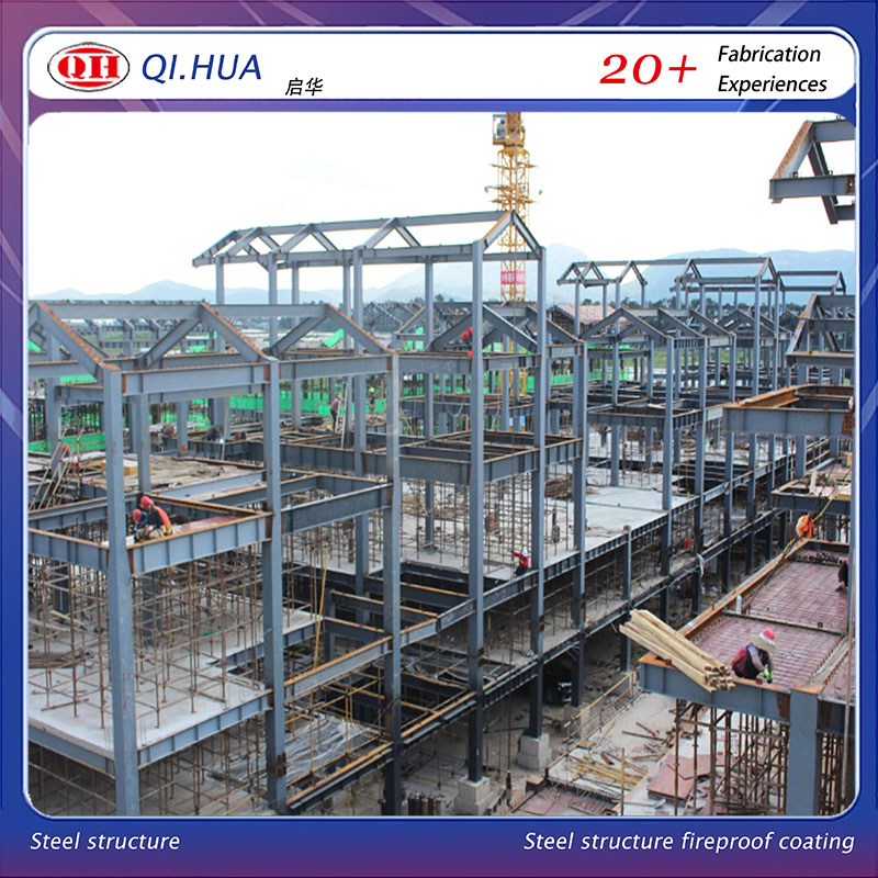 Multi Storey Prefab Building Steel Structure for Commercial and Industrial Use