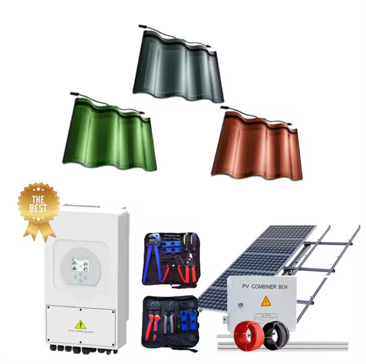 Coloured BIPV Building Integrated Photovoltaics Solar Tiles Solar System for Home 10 Roof Solar Panel System Set or Houses