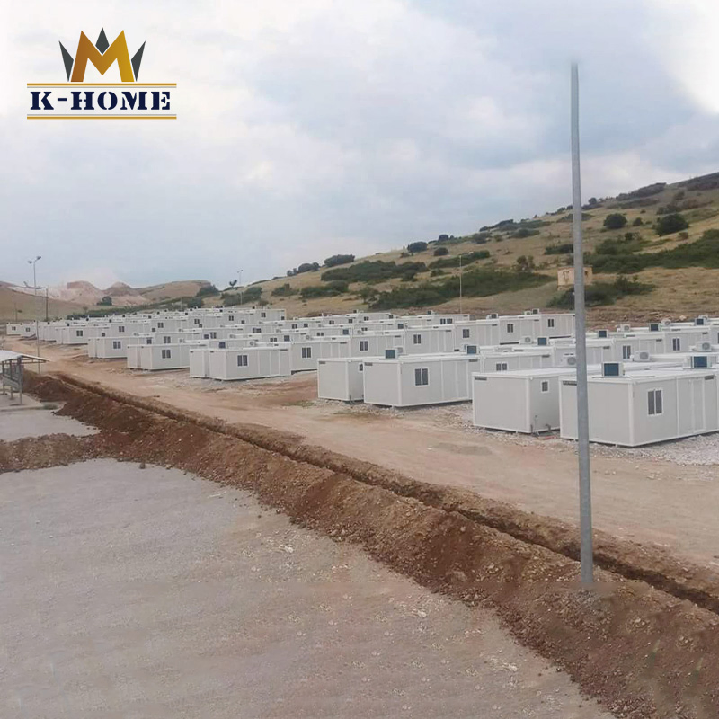 Durable Refugee Camp Portable Container Bunkhouse