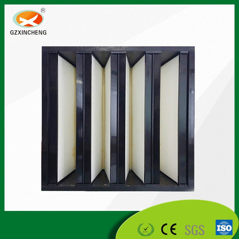 Ventilation System Equipment V-Bank Large Air Volume HEPA (ULPA) Filter