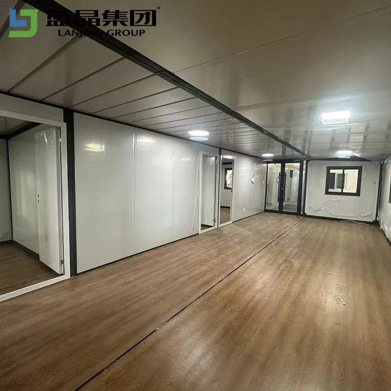 20FT/40FT Tiny Mobile Modular Home Prefabricated Two Wings Expandable Container House Prefab Portable Folding Home Building