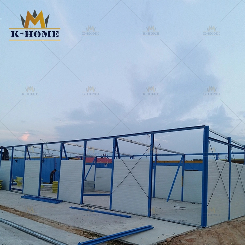 Inexpensive Prefabricated Steel Cabin Temporary Housing for Work Site