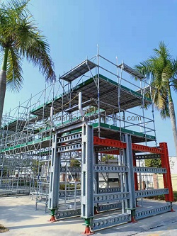 Heavy Duty Steel Galvanized Concrete Shoring Prop Waler Beam Formwork System with Jack for Columns