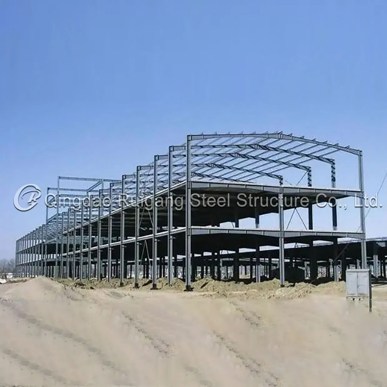 Industrial Prefabricated Multi-Stories Steel Structural Portal Frame Shed Construction Building