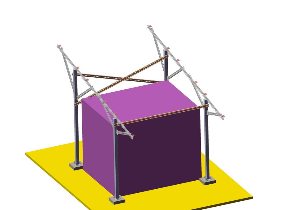 Ground Mount Structure Solar PV Steel PV Ground Solar Mounting Structure