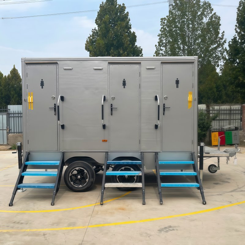 Wholesale Outdoor Luxury Durable Prefab Portable Bathroom Units with Mobile Toilet Trailer for Holiday Village Party Use