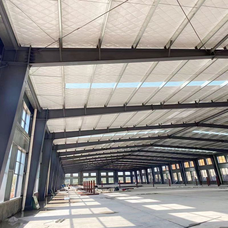 Large Light Steel Structures for Warehouse Construction and Material Sheds Welded Steel Shelving Structure Building Prefabricated Workshop